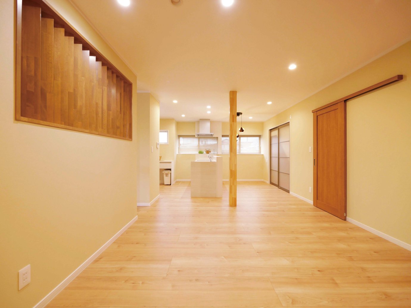 リビングとキッチンをワンフロアにし、おしゃれで心地いい暮らしを実現！